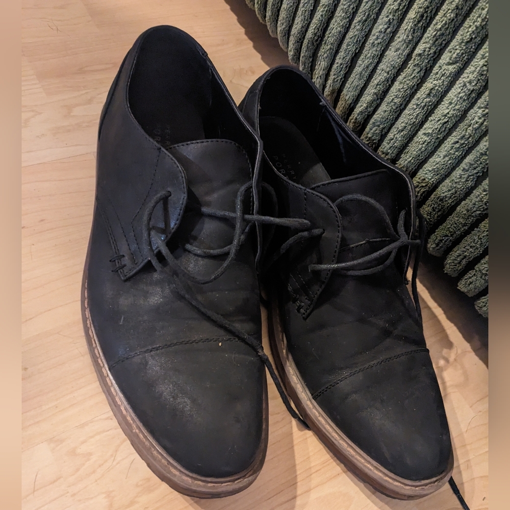 Mens Perry Ellis Portfolio Leo Dress Shoe - Black -size 9